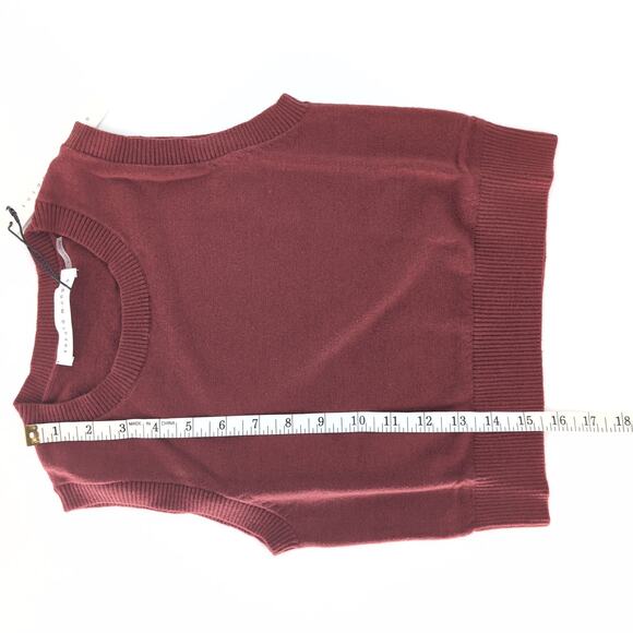 Susana Monaco Womens Crop Sweater Jumper Top in Terracotta - Size XS - NEW - Picture 10 of 14